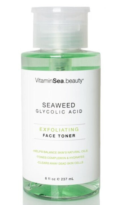 VitaminSea.beauty Seaweed & Glycolic Acid Exfoliating Toner, 8 OZ - Bellso